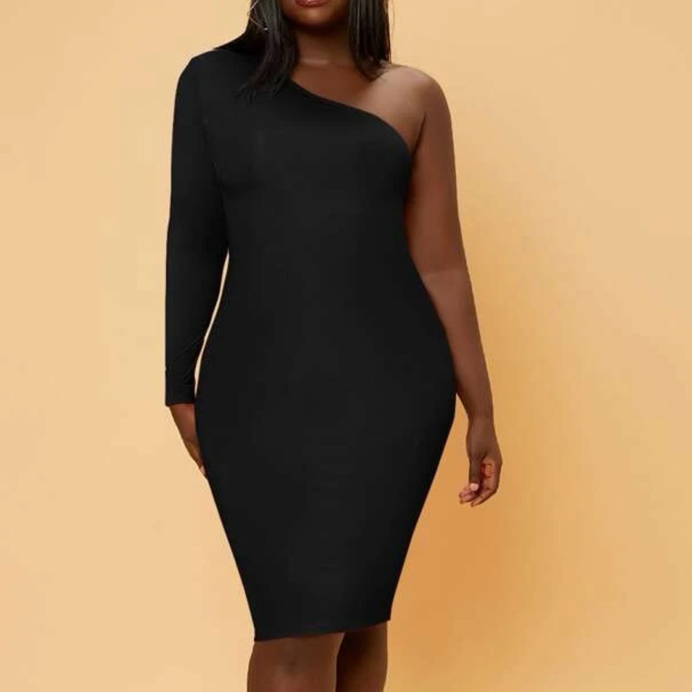 Black One Shoulder Dress